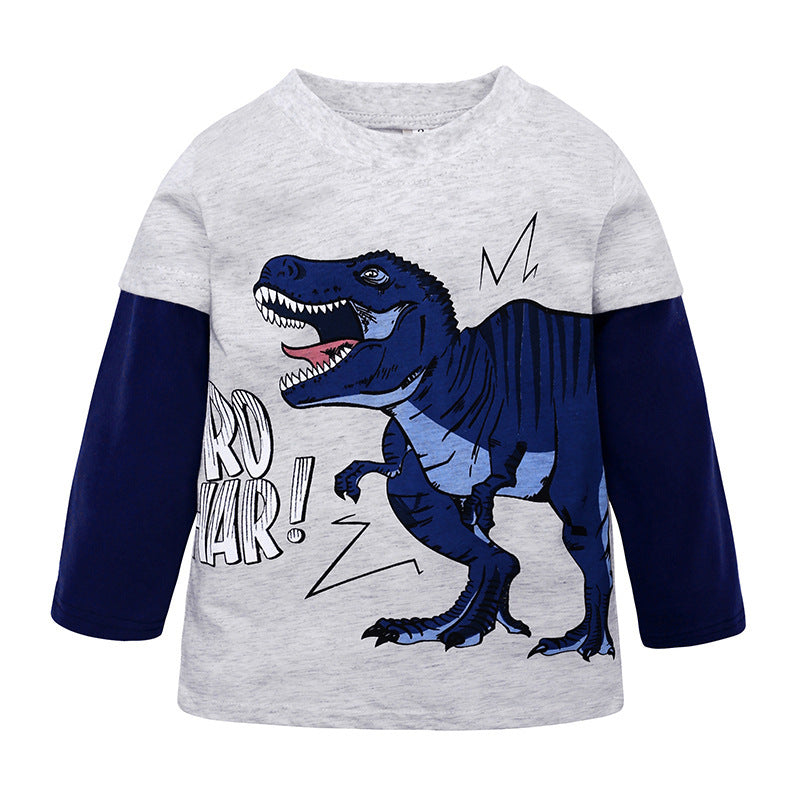 Kids Long Sleeve Cotton Shirt Korean Style Regular Fit
