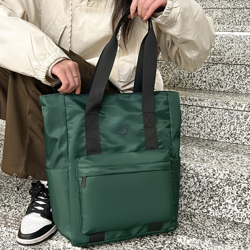 Men's Handbag Portable Tote Simple Large Capacity Shoulder Bag
