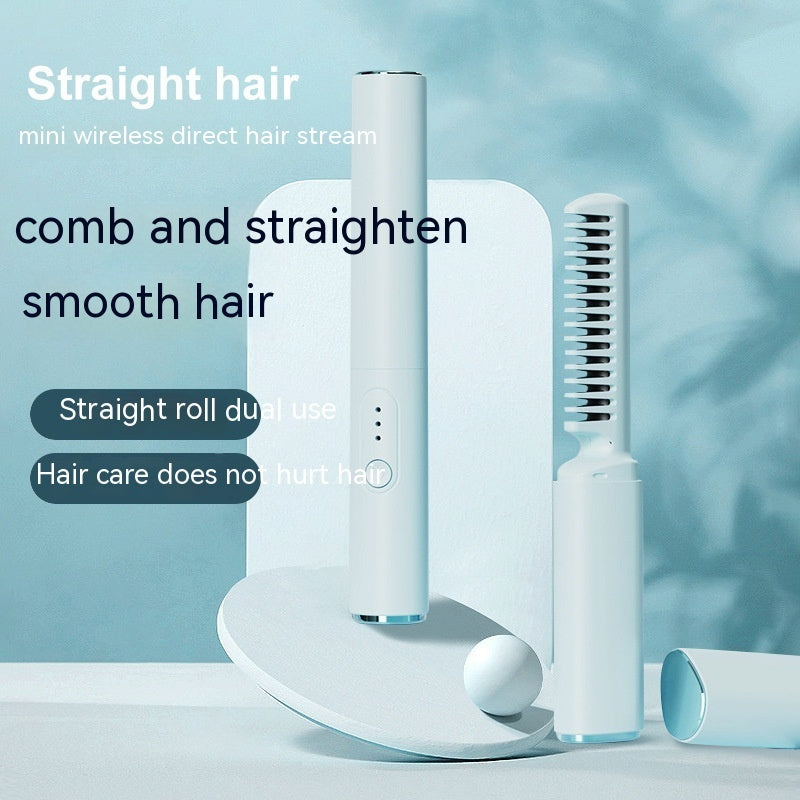 Mini Wireless Straight Comb – Portable Anion Hair Styling Tool