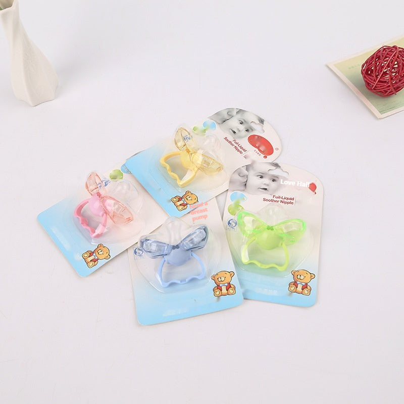 Love Baby Pacifier – Auto-Close Round or Flat Head (Random Style Issued)