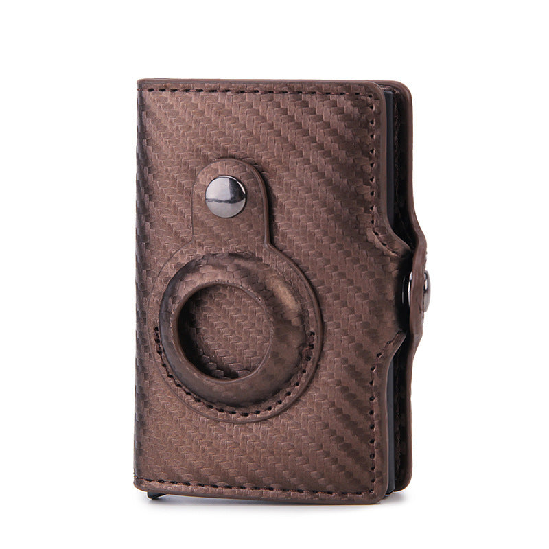 Multifunctional Men's Short Card Holder Wallet with AirTag Slot