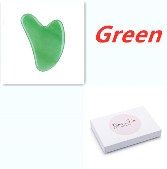 Jade Scraping Massage Tool – Gua Sha Scraper Board for Face & Body