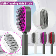 Self-Cleaning Hair Brush – Anti-Static Scalp Massager Comb for Women