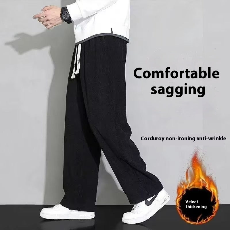 Men’s Corduroy Fleece Padded Warm Winter Pants