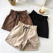 Women's High Waist Wide-Leg A-Line Boot Shorts