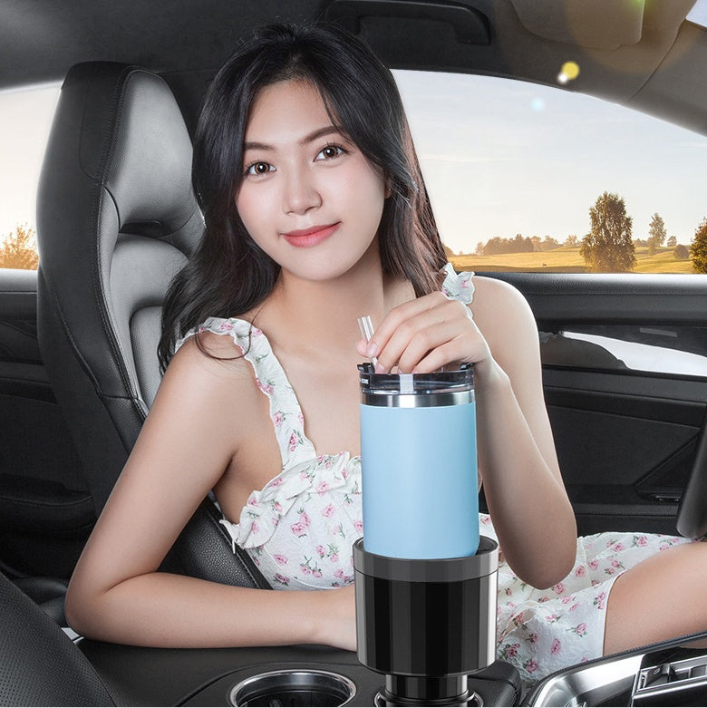 Extendable Car Cup Holder Expander – Adjustable Base for Large Bottles