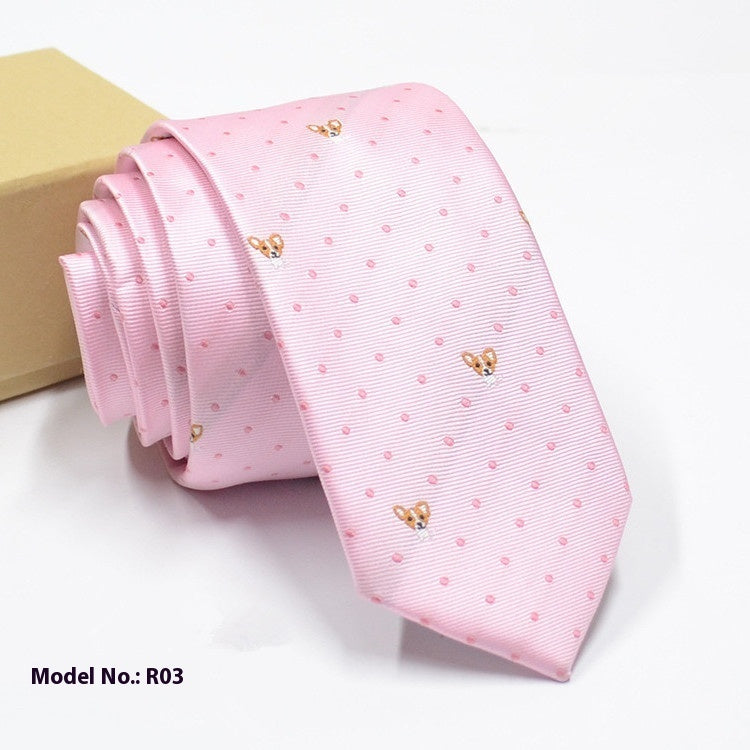 Exquisite Jacquard Wedding Groom Tie
