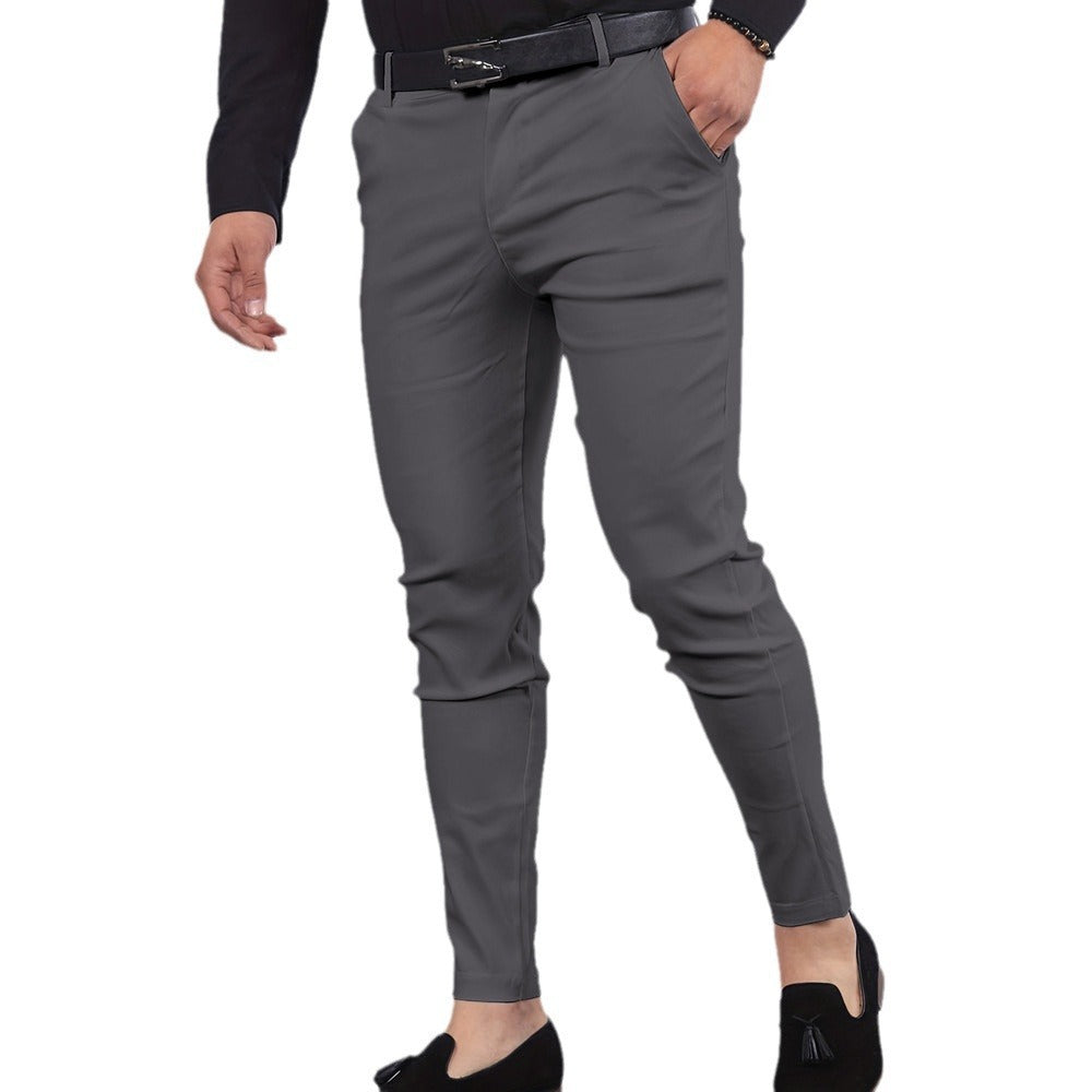 Men’s Chinese Linen Pants – Retro Loose Straight-Leg Casual Trousers