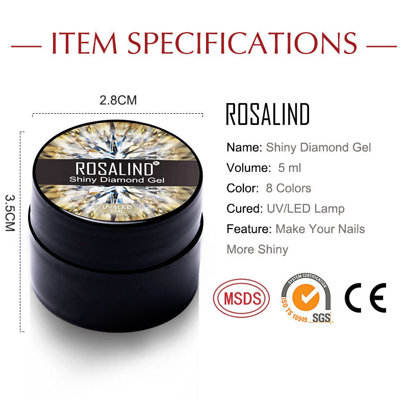 New Flashing Diamond UV Nail Polish Sequins