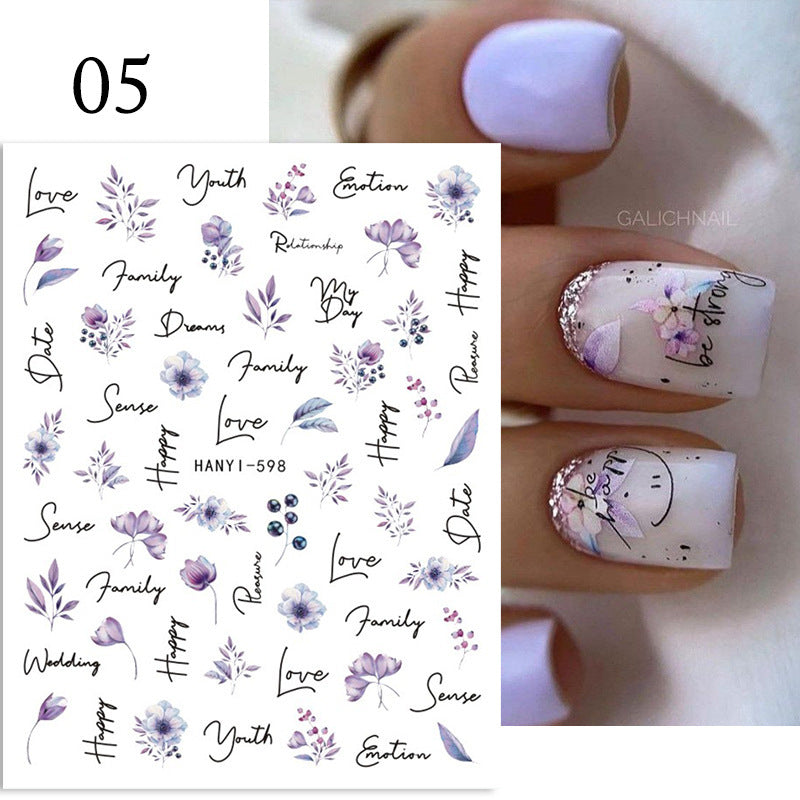 Maple Leaf Nail Enhancement Stick New Thanksgiving Day 3D Back Glue