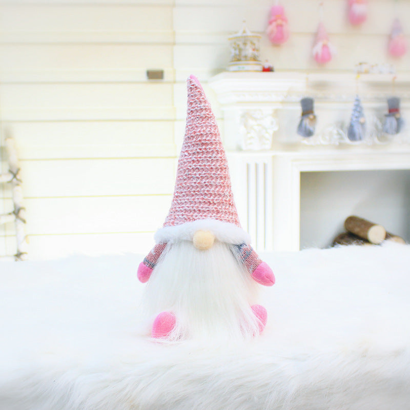 Christmas Telescopic Faceless Doll Window Decoration