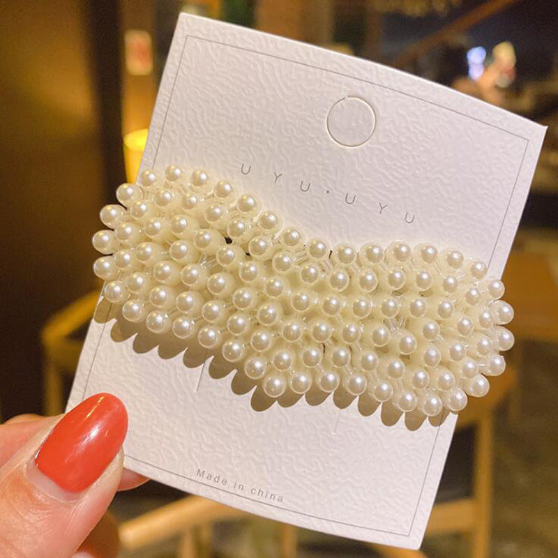 Internet Influencer Pearl Plastic Hairpin