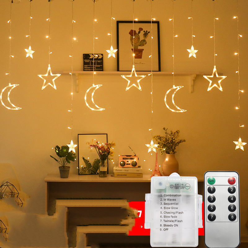 LED String Lights Starry Curtain Flashing Decorative Lighting
