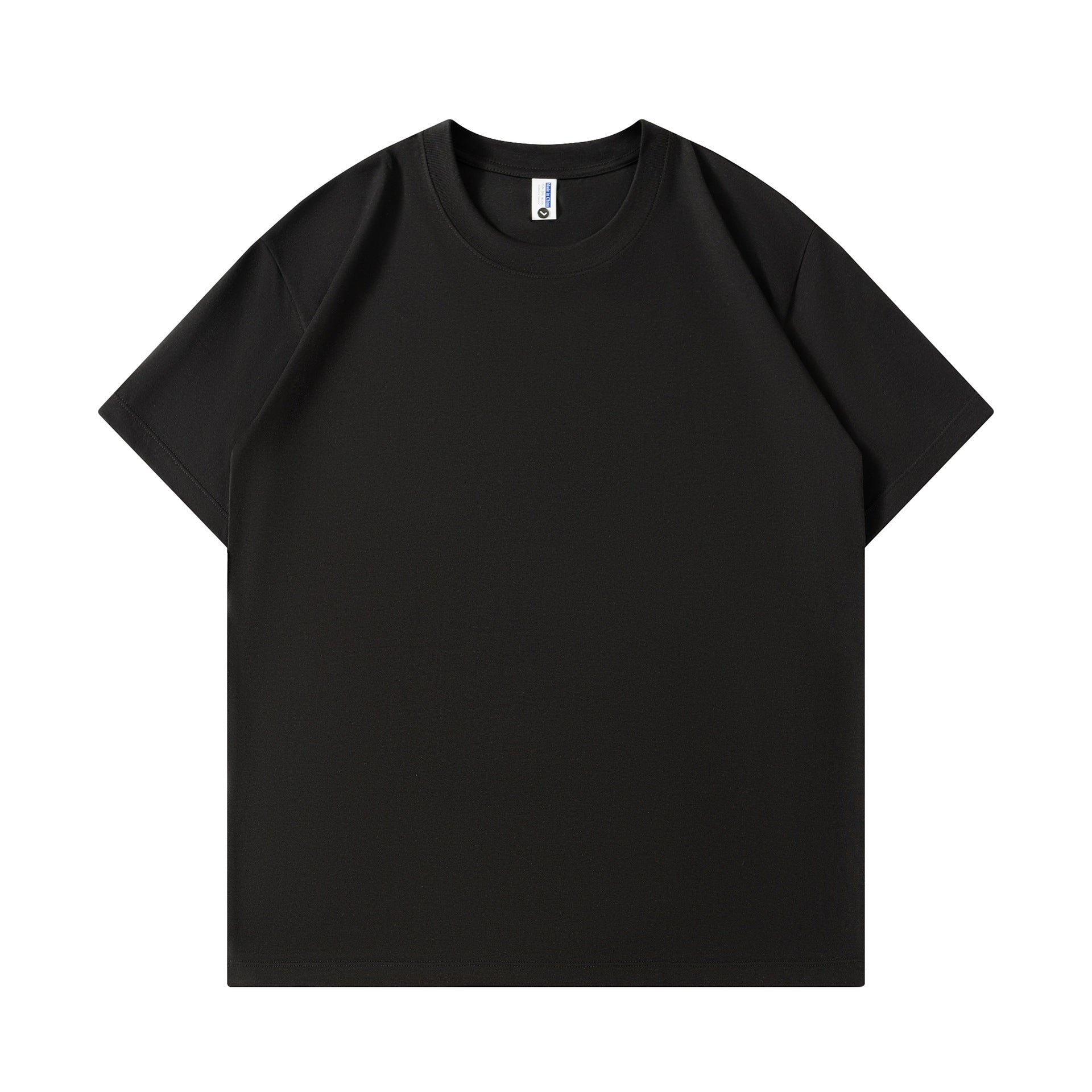 Unisex Cotton Short Sleeve T Shirt Relaxed Fit Solid Color