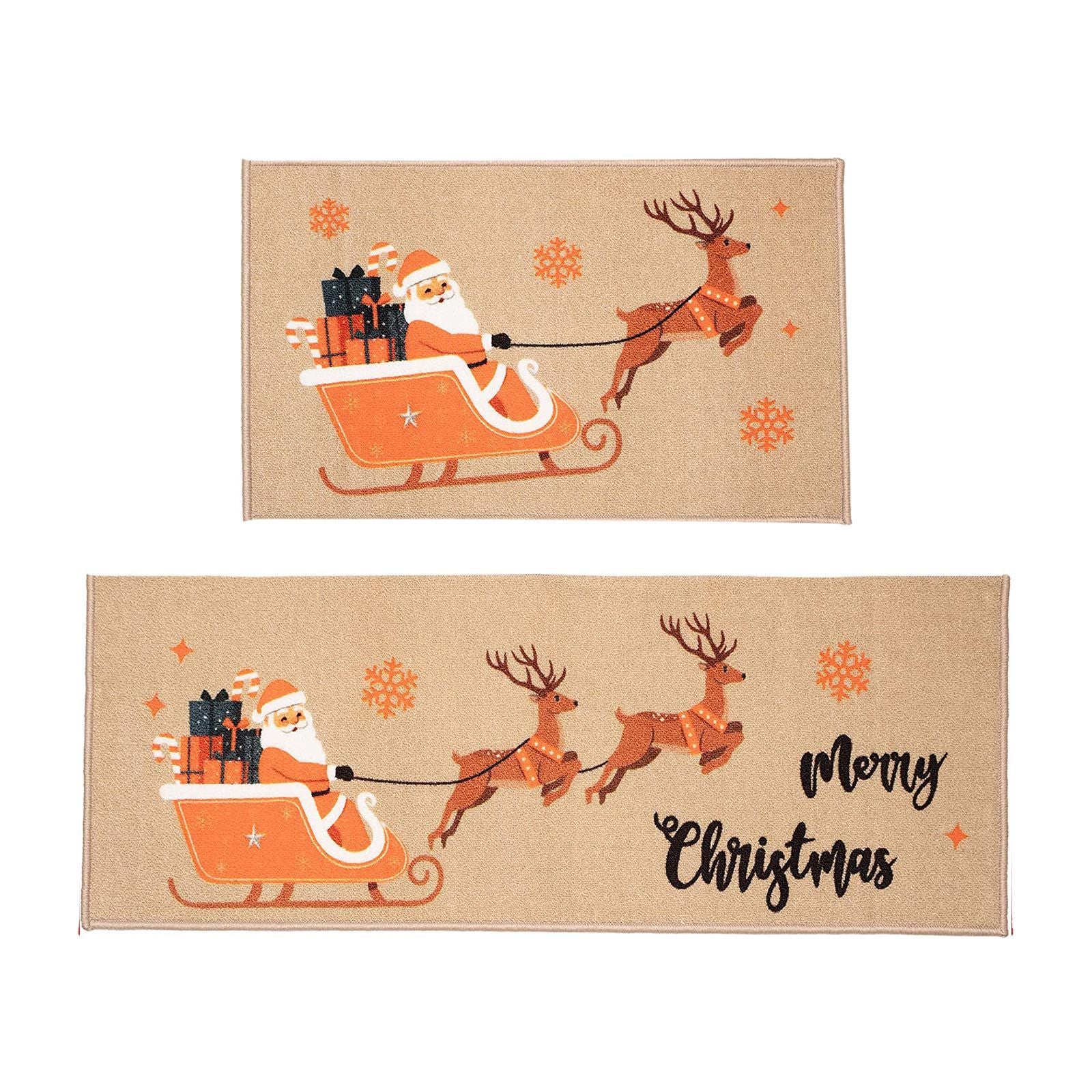 Christmas Winter Antislip Stain-resistant Entrance Absorbent Floor Mat