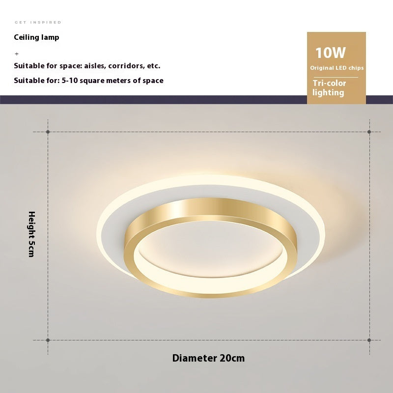 Led Hallway Light Entrance Foyer Nordic Simple Corridor Aisle Light Ceiling Luminaire Surface Mounted Luminaire