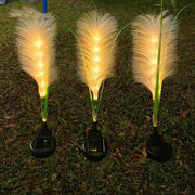 Solar Simulation Reed Floor Outlet Lawn Garden Outdoor Pampas Grass Lamp