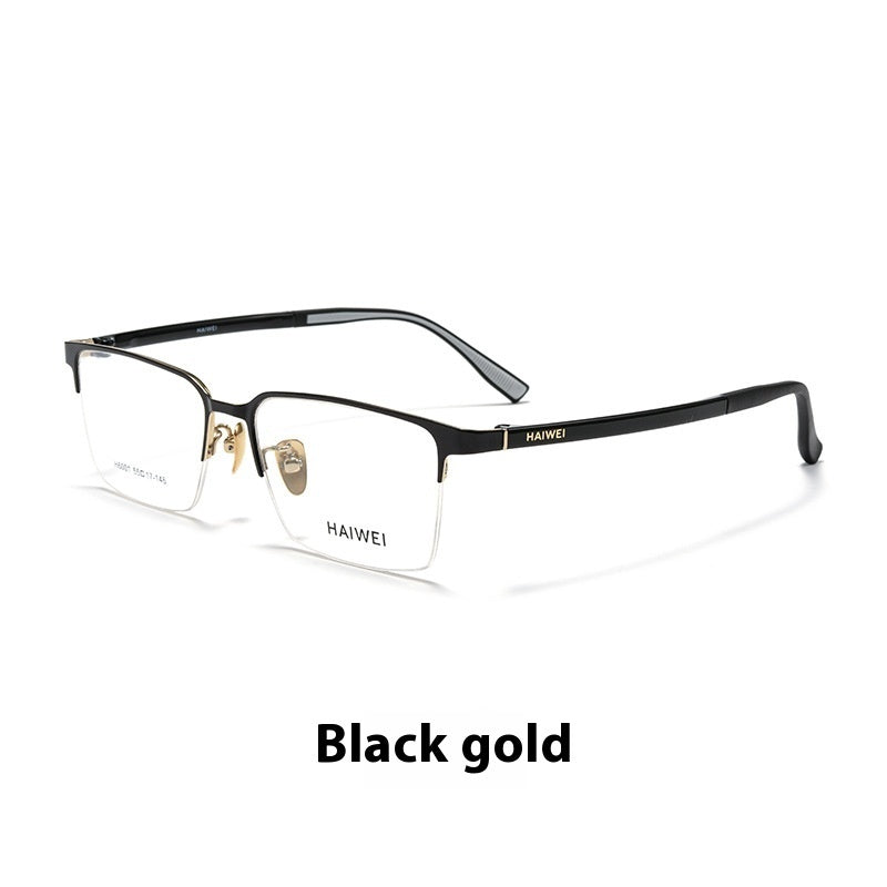 Semi-Rimless Titanium Glasses – Lightweight Plastic Steel Frame