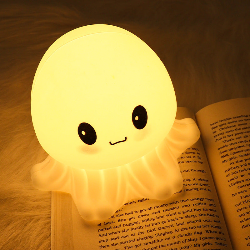 Silicone Jellyfish Night Light With Built In Battery Safe