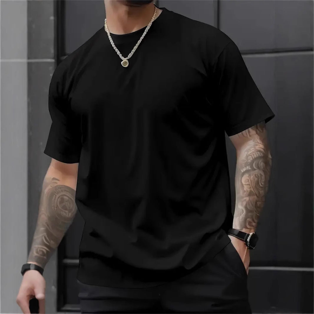 3D Digital Printing Printed Loose Short Sleeve Round Neck T-shirt