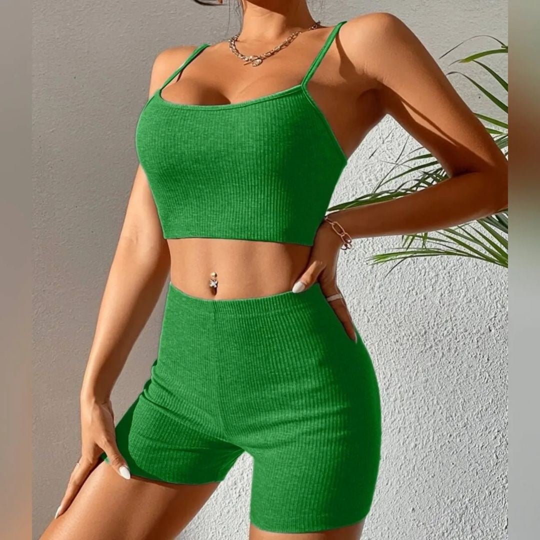 Women's Sling Fashion Yoga Set – Workout Sports Bra & Leggings Activewear