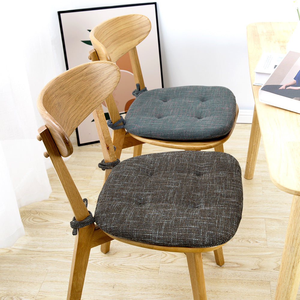Simple Modern Anti-Slip Linen Seat Cushion