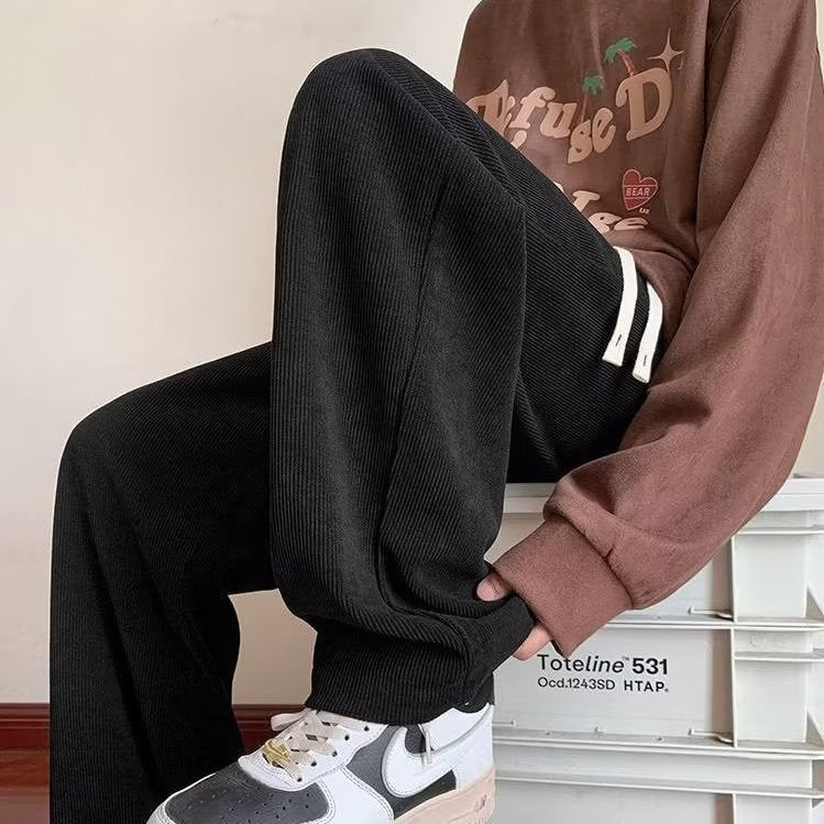 Men’s Spring Loose Draped Casual Trousers