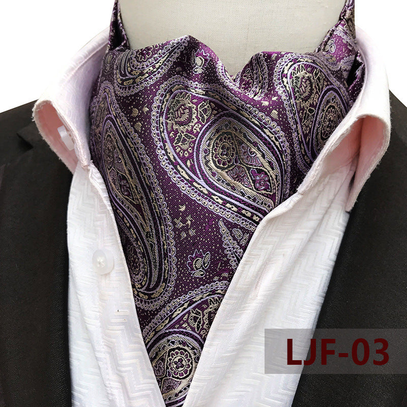 Men's British Jacquard Polyester Scarf