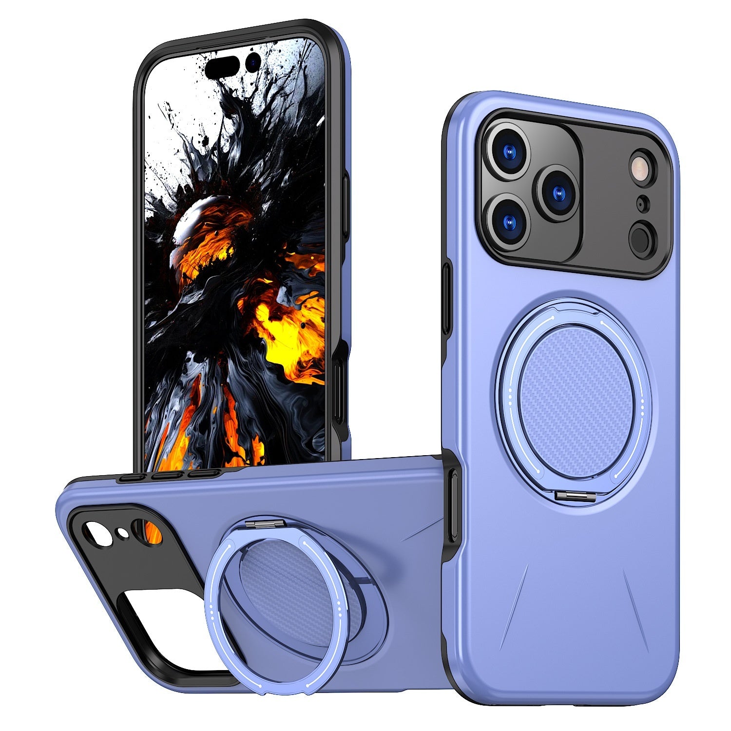 Rotating Magnetic Phone Case with Damping Bracket Two-in-One Design for 17 Series