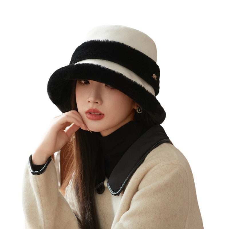 Velvet-Padded Warm Earflap Bucket Hat