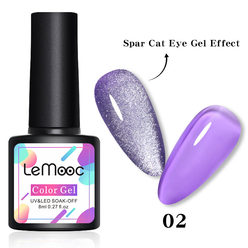 Smoothie Light Moonstone Nail Polish Glue Snow Light Wide Cat Eye Glue