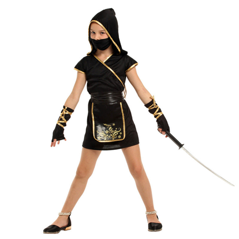 Kids Ninja Costume – Children’s Halloween Cosplay Outfit in Sizes M-XL