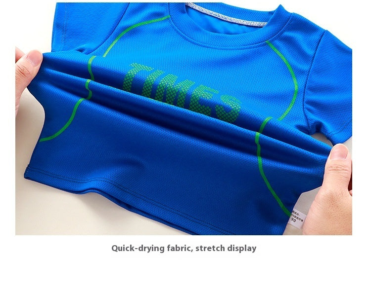 Boys Quick Dry Basketball Uniform Set Regular Fit Polyester