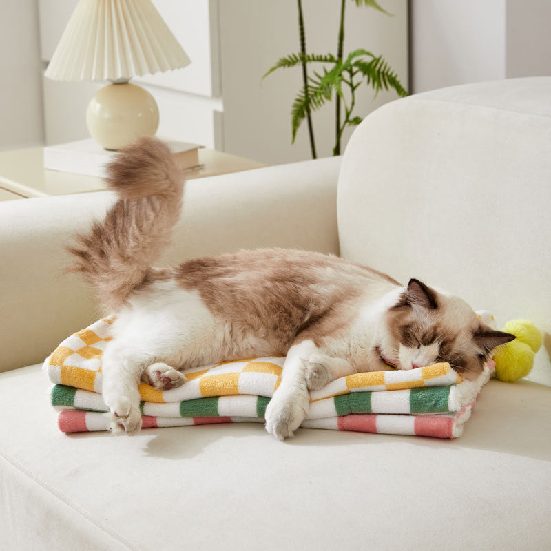 Comfortable Bed For Cats Dogs Plush Pet Blanket Cozy Dog Bed Mat Soft Fleece Cushion Warm Comfortable Pet Supplies For Cats Dogs
