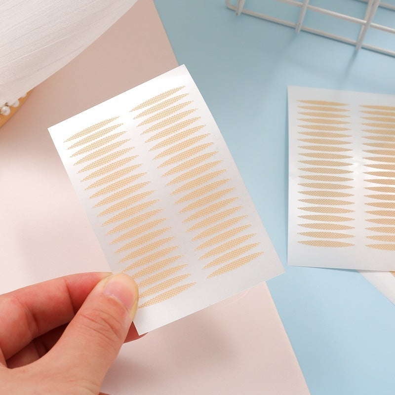 Flesh-colored Mesh Seamless Invisible Waterproof Double Eyelid Stickers