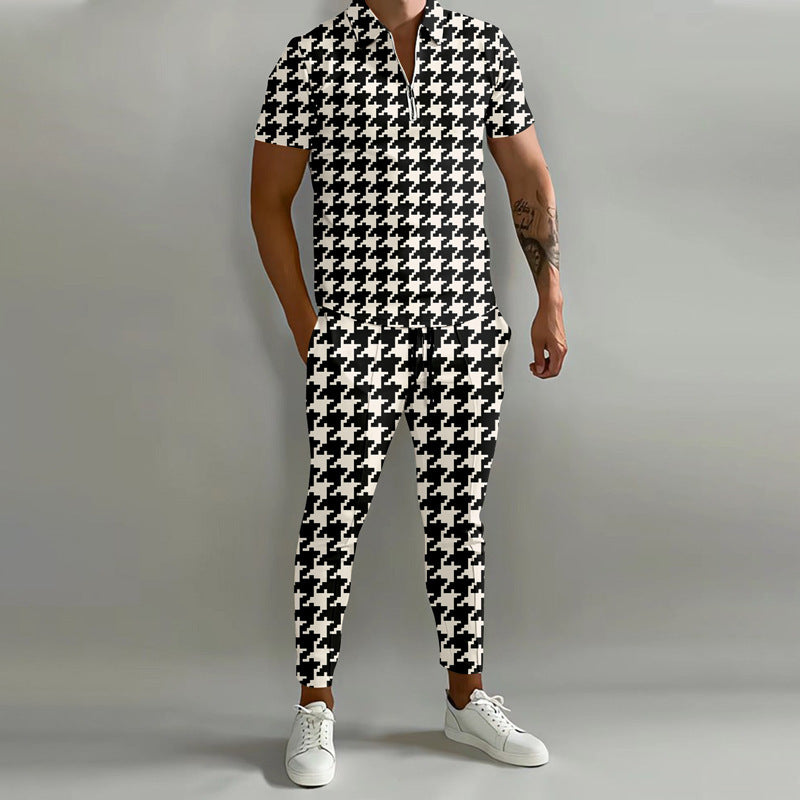 Men's Short Sleeved Pants Casual Set