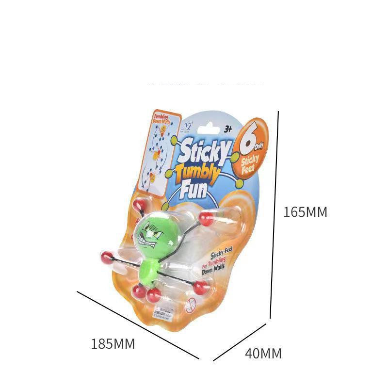 Climbing Wall Flip Bucket Spider Decompression Sticky Toy
