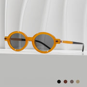 Retro Oval Frame Anti-Blue Light Sunglasses