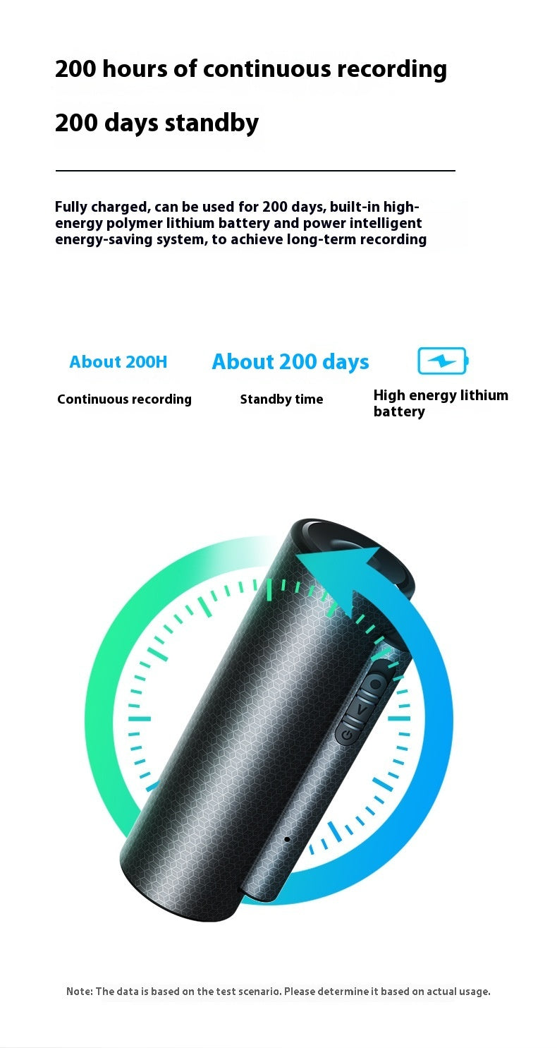 HD Noise Reduction Ultra-long Standby Voice-activated Recording Intelligent Recorder