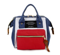 Blue white red