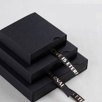 Black sleeve with ribbon