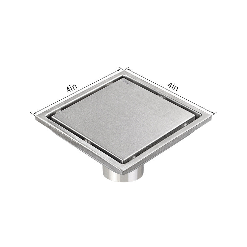 304 Stainless Steel Invisible Floor Drain – Bathroom Deodorizing American-Style Floor Drain