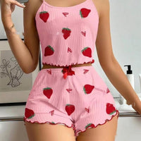 Pink With Red Strawberry