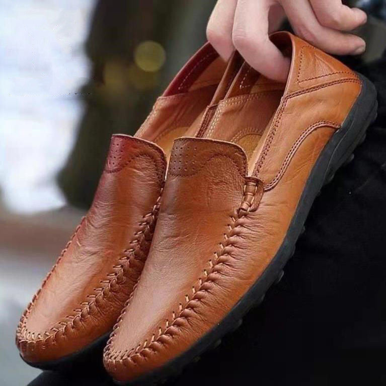Men's PU Leather Low Cut Business Casual Shoes Breathable