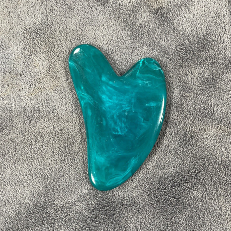 Resin Beeswax Gua Sha Tool – Heart-Shaped Facial Scraping Sheet