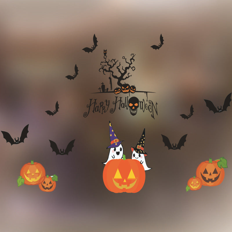 Halloween Decoration Kindergarten Stickers Glass Door
