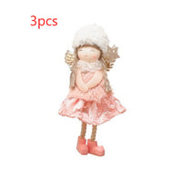 PinkLaceSkirtAngelPendant3pcs
