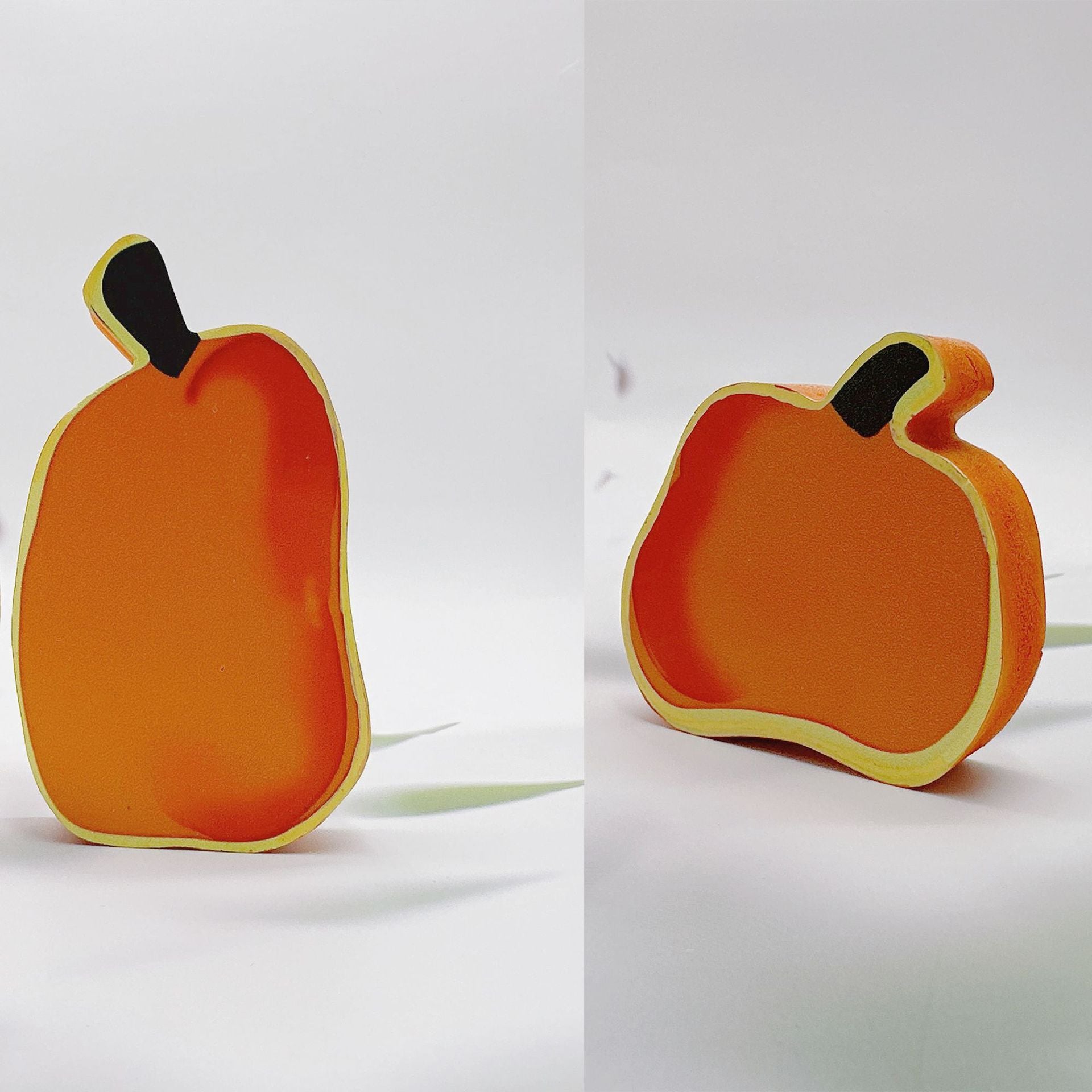 Cross-border New Halloween Double-sided Printing Pumpkin Table Decorative Ornaments Name Greeting Decorations