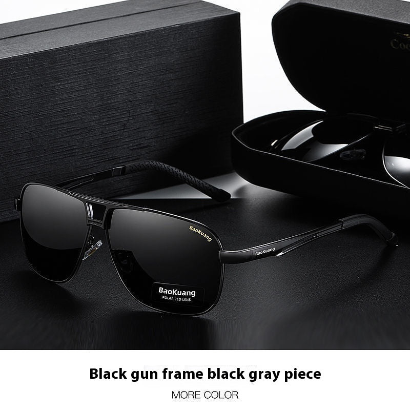 Men's Day and Night Dual-Use Photochromic Sunglasses