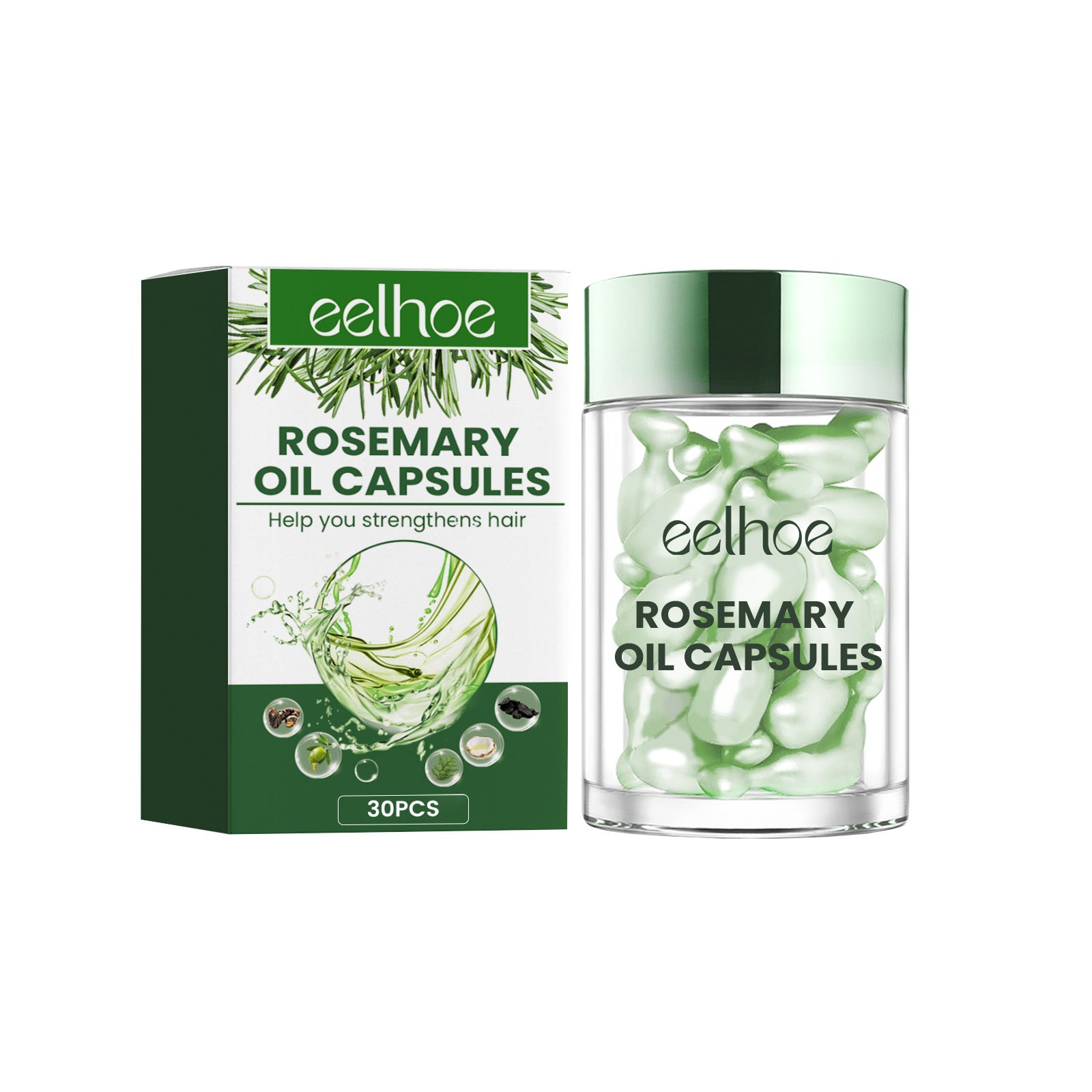 Rosemary Hair Care Capsules Nourish Hair Roots And Prevent Hair Loss